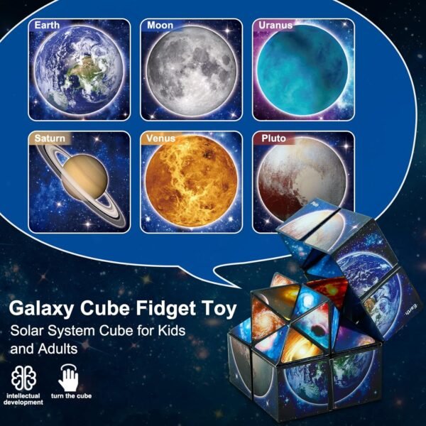 Euclidean Cube Star Cube 2 en 1 Yoshimoto Cube para niños y adultos, regalo de juguete para niños y niñas de 8 a 12 años