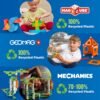 Geomag- Supercolor N.A Construcción Magnéticos, Color Azul, Verde, Amarillo, Naranja, Rojo (392)