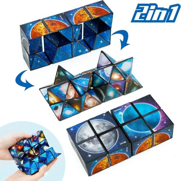 Euclidean Cube Star Cube 2 en 1 Yoshimoto Cube para niños y adultos, regalo de juguete para niños y niñas de 8 a 12 años