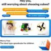 Monster Go Cubo Magnético 3x3 EDU Speed Cube, MG 356 Cubo Educativo Puzzle Juguete para Niños Principiantes Stickerless