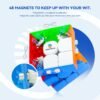 Monster Go Cubo Magnético 3x3 EDU Speed Cube, MG 356 Cubo Educativo Puzzle Juguete para Niños Principiantes Stickerless